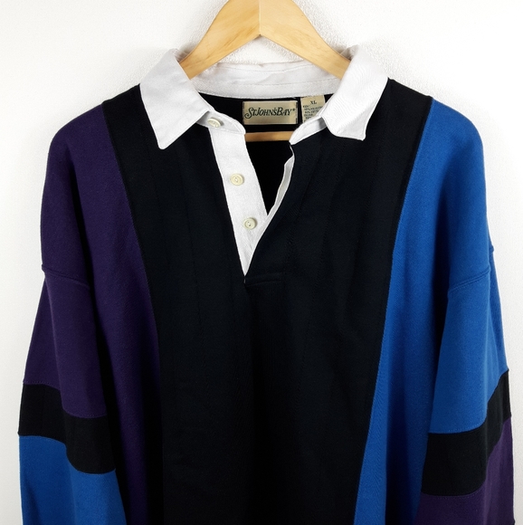3/$18 NWOT St John's Bay Color Block Sweatshirt - Picture 3 of 8